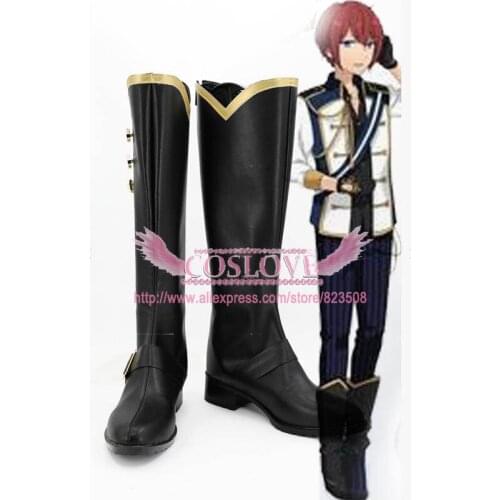 Ensemble Stars Knights Black Cosplay Shoes Boots CosplayLove For Christmas Halloween