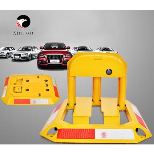 KinJoin Octagon Steel Car Parking Blocker, car Parking Barrier, Manual Parking Lock Bollard post