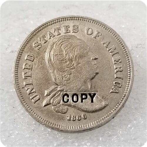COPY REPLICA USA 1866,1867 Nickel Patterns Five Cents Coin COPY