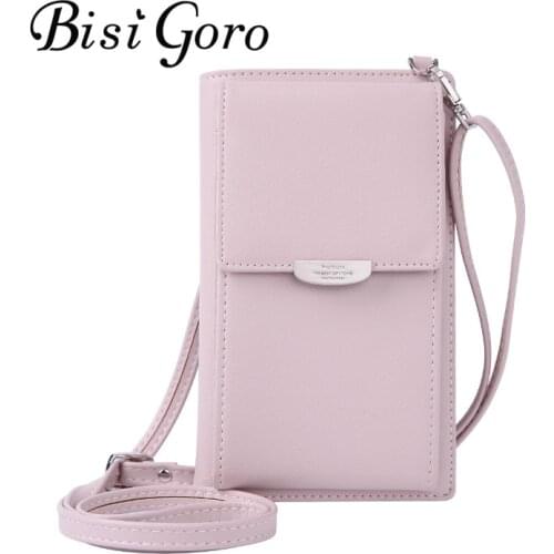 Bisi Goro 2019 new wallet small Japanese fresh mobile phone bag single-shoulder cross bag large capacity square bag for women