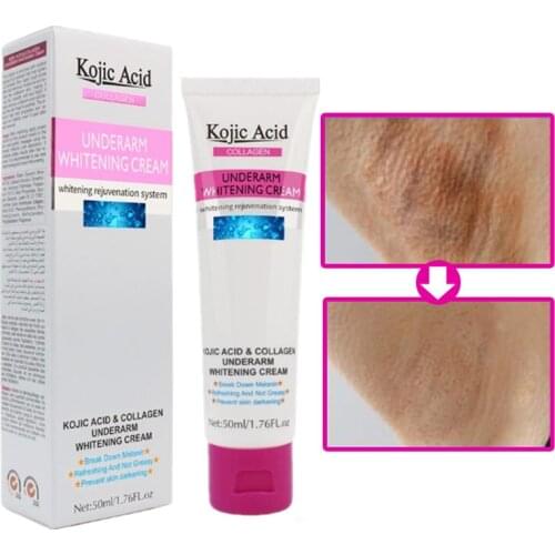 50ml Kojic Acid Women Armpit Whitening Cream Underarm Private Part Nipple Brighten Shrink Pores Repair Cream Body