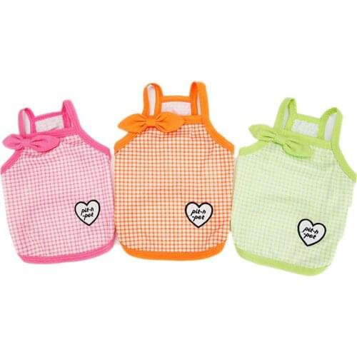 Summer Dog Vest Dog Clothing Products Cat Puppy Skirt Chihuahua Yorkshire Pomeranian Bichon Poodle Schnauzer Clothes Pet Outfit