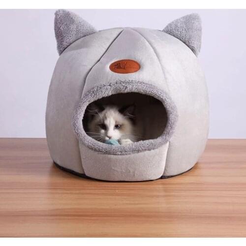 VIP Deep sleep comfort in winter cat kennel kitten bed basket for house cats fors products pets tent cozy cave beds cama gato