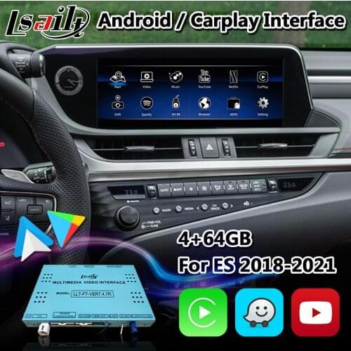 Lsailt Android Multimedia Video Interface for Lexus ES300h ES350 ES 2018-2020 Touchpad Model GPS Navigation