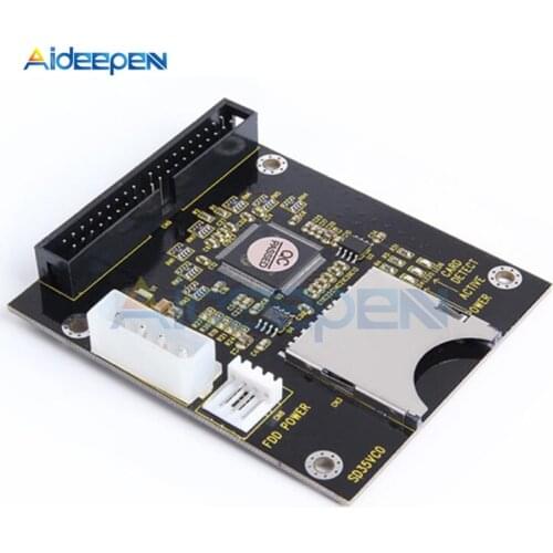 5V SD Card module To IDE3.5 40 Pin Disk Drive Adapter Board Riser Card Capacity Supports Up To 128GB SDXD Card 1309 Chip ATA IDE