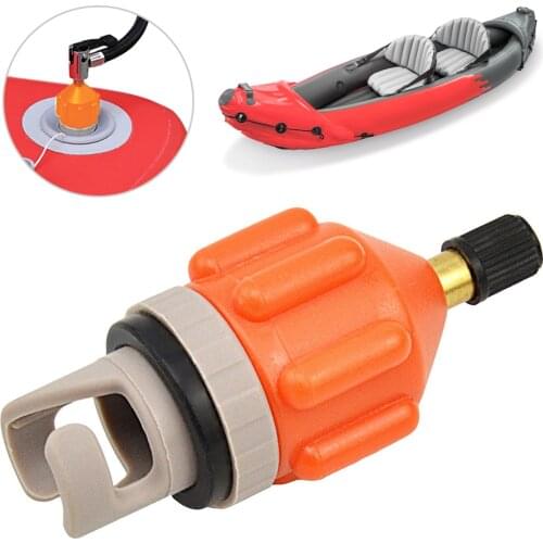 Inflatable Boat Kayak Stand Up Paddle Board Air Pump Adaptor Converter Canoe Universal Air Valve Adapter Pump Head Connector