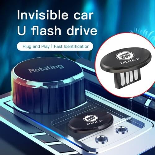 1Pcs Invisible Metal USB Flash Drive Mini Portable Car Accessories For Buick Verano Envision Avenir Lacrosse Regal Encore