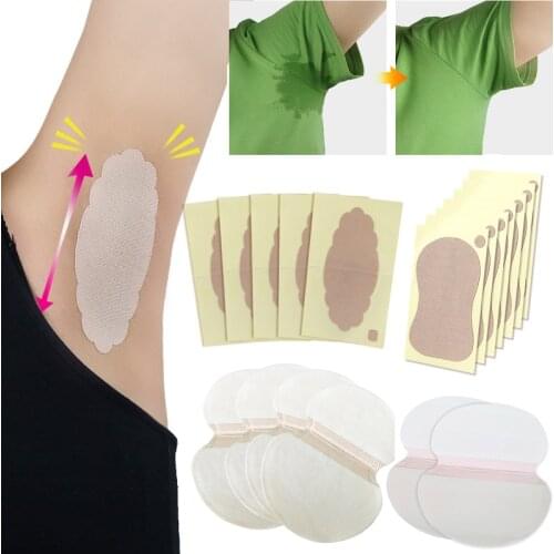 4/6/10/20/30/40pcs Disposable Anti Sweat Absorbing Pads Armpits Underarm Pads for Clothing Linings Stickers Perspiration Gasket