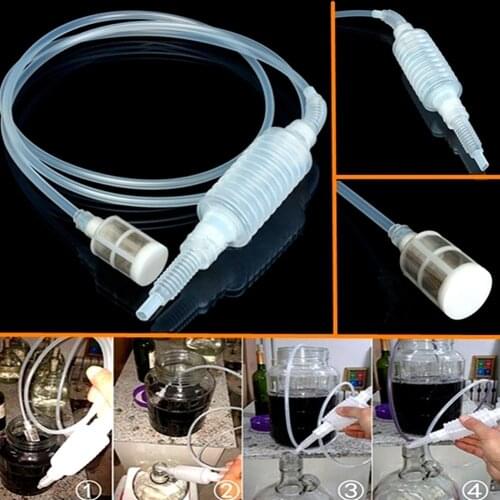 2m Food Grade Plastic Brew Syphon Pipe Tube Hose Wine Beer Home Making Tool