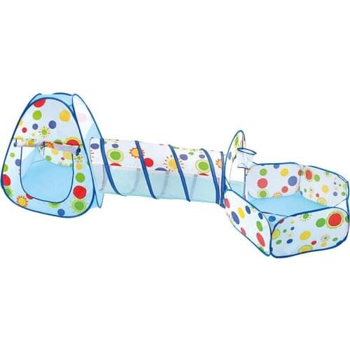 Portable 3 in 1 Childrens Tent Foldable Crawling Tunnel Tent House game house Childrens House with Kids Indoor outdoor tent