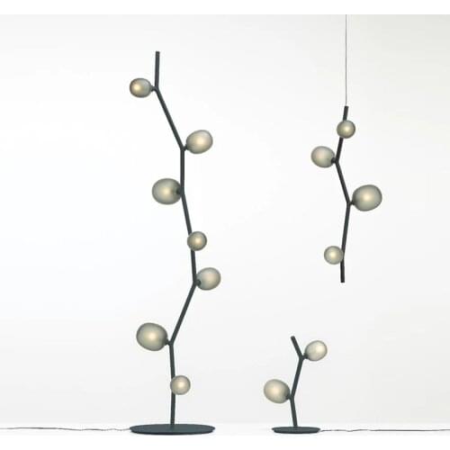 Postmodern simple living room bedroom sofa modern minimalist floor lamp Nordic glass bedroom bedside study desk lamp