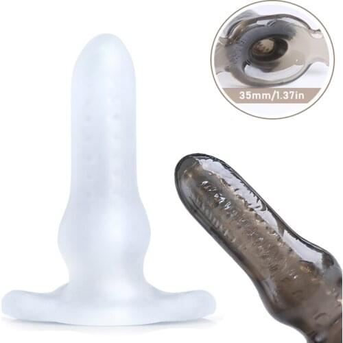 Silicone Hollow Dildo Anal Plug Prostate Massager Male Penis Dildo Insert Design Sex Toys BDSM Men Woman Gay Anal Sex Products