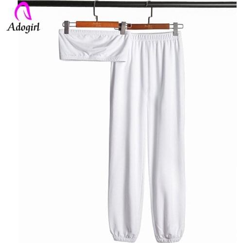 Tracksuit Solid Sporty Women 2 Piece Set Hipster Casual Sleeveless Crop Tops Elastic Waist Hip Hop Cargo Pant Fitness Jogger Set