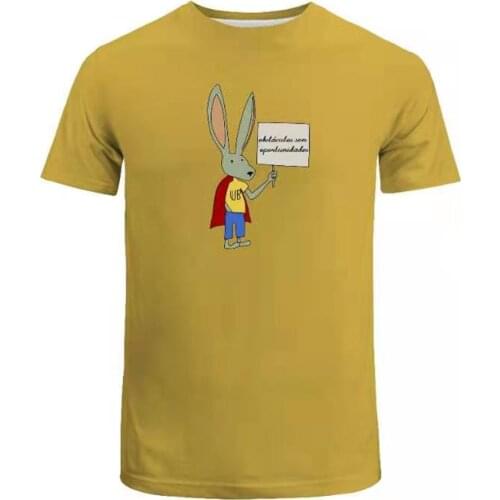 The Suicide Cosplay Rick Flag T-shirt Short Sleeve Yellow Tee