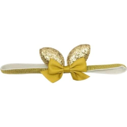1 PC New Rabbit Ear Bowknot Baby Cute Headbands Girls Elastic Hair Bands Hair Accessories Princess HairBands Children Headwear