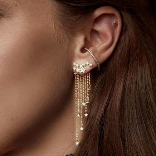 1PCS Women Long Tassel Earrings Fancinating Earrings Jewelry Alloy Earring Shiny Gorgeous Oorbellen Pendientes
