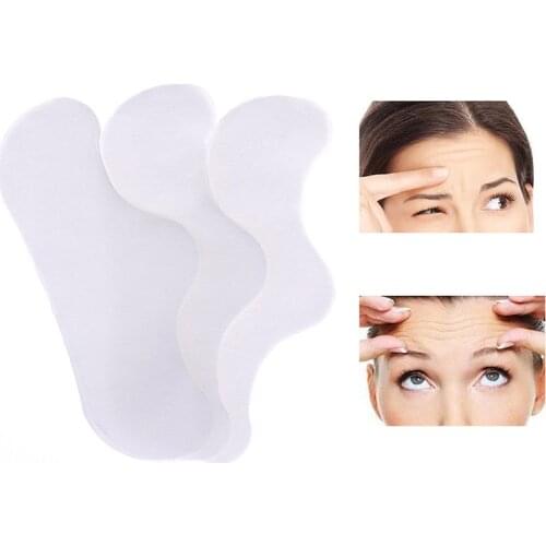 10Pc Reusable Moisturizing Stickers Anti-Wrinkle Forehead Pad Patches Anti-Aging Wrinkles Smoothing Locking Moisture Moisture