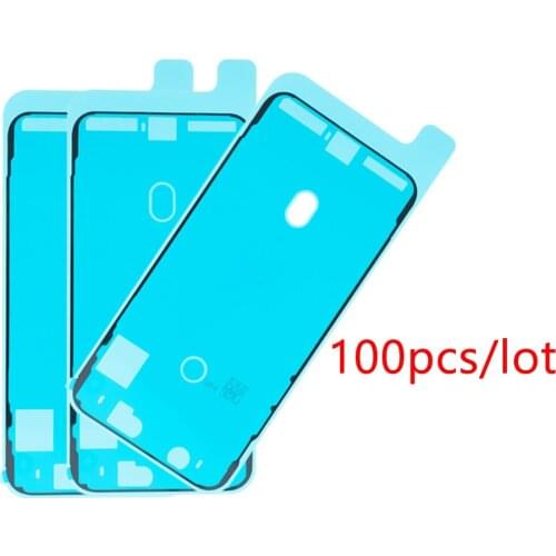 100pcs/lot Waterproof Adhesive Sticker for IPhone X XS MAX XR 6 6s 7 8 plus LCD Display Frame Bezel Seal Tape Glue Adhesive 3M R