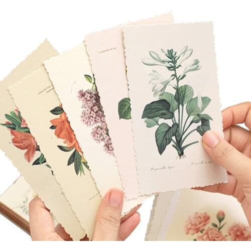 30pcs/pack Flower Card Travel Gift Of Flower Museum Letter Lovers Greeting Card Party Invitation Postcard