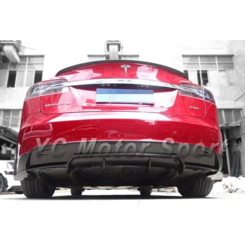 Car Accessories Carbon Fiber RZ R-Zentric Style Rear Diffuser Fit For 2012-2015 Model S Rear Diffuser Lip