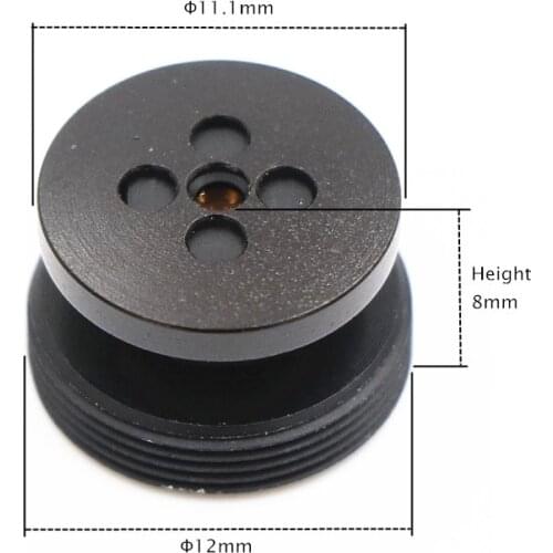 CCTV Camera 3.7mm Lens 2.0 MegaPixel 72 Degree MTV M12 x 0.5 Mount Button lens Apply to CCTV Security Camera (With IR filter)