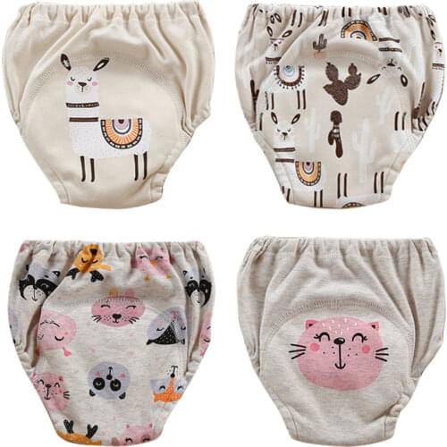 Baby Reusable Diapers Infant Potty Training Pants For Children Cotton Underwear Newborn Washable Ecological Cloth Diapers