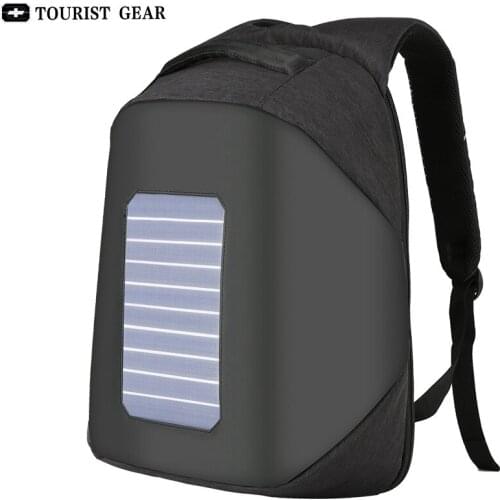 10W Solar Powered Designer bagpack men mochila usb charging anti theft backpack Travel 15.6'' laptop backpack women waterproof