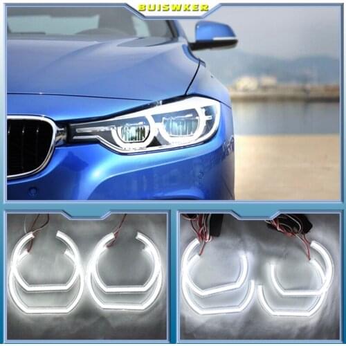 For BMW 7 Series E38 1995-2001 XENON headlight DTM M4 Style Ultra bright led Angel Eyes DRL halo rings Retrofit Accessories
