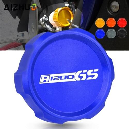FOR BMW R1200GS 2003-2012 R1200GS ADV 2007-2013 Motorcycle CNC Rear Fuel Brake Fluid Reservoir Cap Oil Cup Cover R1200 GS Adv