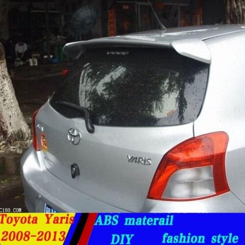 Use for toyota vios/yaris spoiler vios/yaris hatchback spoiler light High Quality ABS Material Car Rear Wing Primer Color