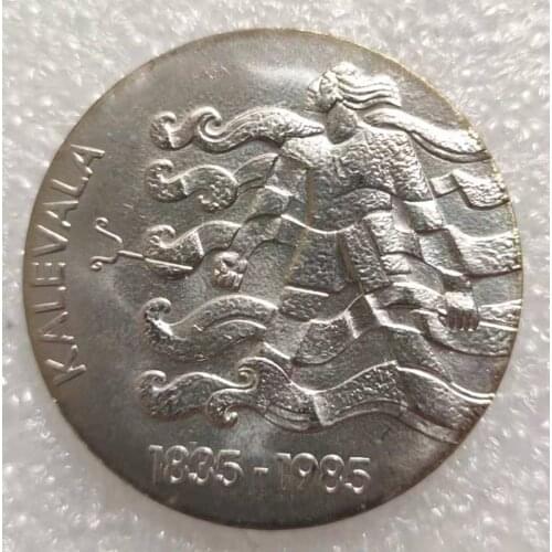 1985 Finland 50 Mark Old Real Silver Coin100% Original Coins Europe Collectible Coin