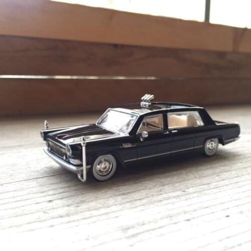 Diecast 1/64 Scale Model Car GOC Hongqi Review Car 770 Alloy Static Display Adult Collection Mini Toys for Boys Hot