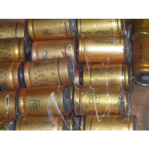 [SA]ROE Germany DIN41 316 Series Gold fever -stage axial 4700UF40V mill class--2pcs/lot