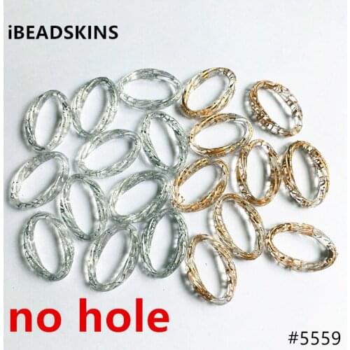 New arrival! 32x21mm 420pcs/lot clear with Gold/silver color wire drawing effect rings shape Acrylic beads #5559 ( as shown)