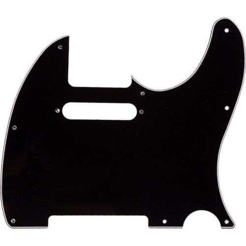 New 3 Ply Tele Style Electric Guitar Pick Guard Scratch Plate Fit Telecaster Black