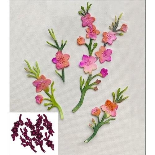 New railing signage tree fence metal cutting mold scrapbook paper gift card DIY decorative mold template