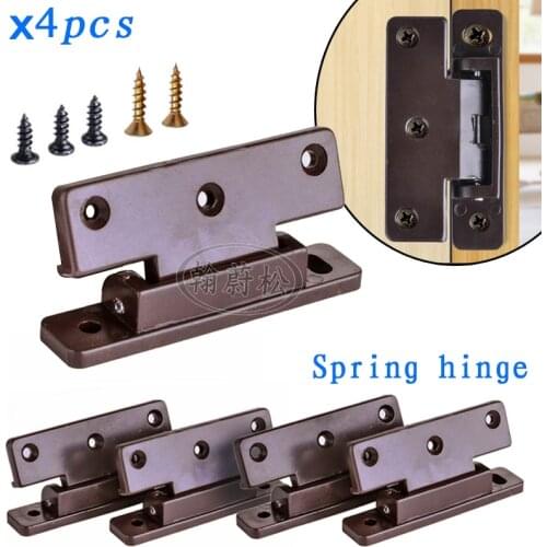 4pcs Cabinet door edge dust strip hinge thickened plastic spring hinge small hinge furniture door slot edge accessories