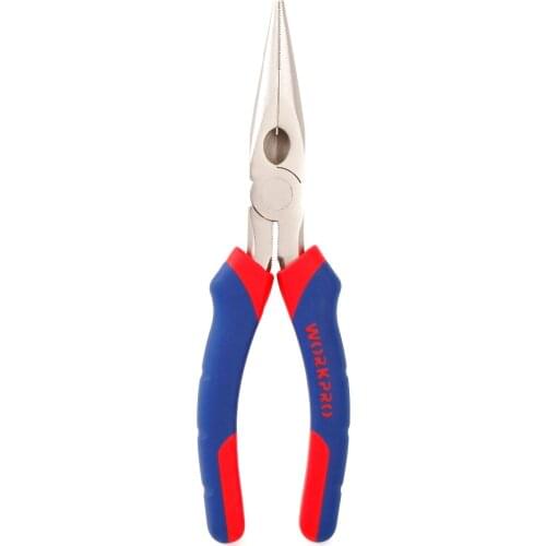 WORKPRO Long Nose Pliers Wire Stripper Electrician Plier