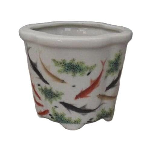 Early collection of ceramics, enjoy it, design special-shaped flower pot antique porcelain ornaments
