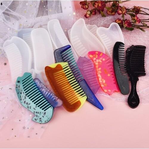 Comb Silicone Mold Epoxy Resin Jewelry Making Cosmetic Tools DIY Handmade Craft