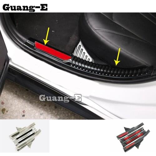 Car Styling Stainless Steel Pedal Door Sill Scuff Plate Inner Built Threshold Bumper 4pcs For Hyundai Sonata DN8 10Th 2020 2021