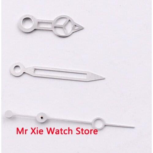 Bliger Stainless Steel Silver Luminous Watch Hands Fit for Mingzhu 2813 Miyota 8215 821A Automatic Movement