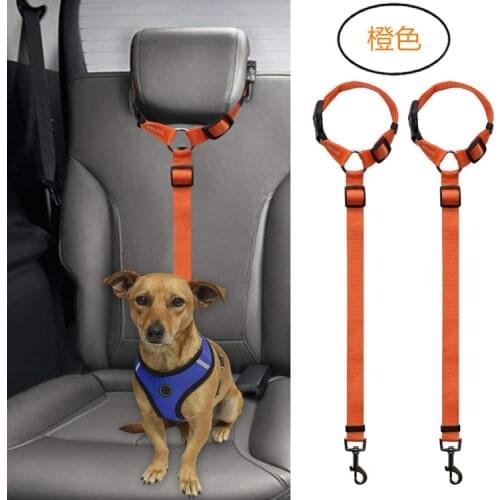 Pet Supplies Reflective Nylon Retractable Elastic Dog Seat Belt Pitbull Puppy Vehicle Car Safety Lever Auto Traction Rope Leash