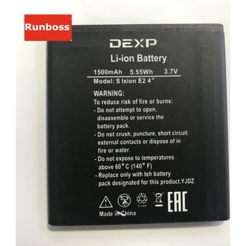 Runboss High Quality Battery for DEXP S Ixion E2 4" 1500mAh Batteria