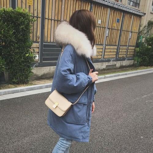 2020 New Winter And Coats Women Long Duck Down Jacket Hooded Natural Raccoon Fur Collar Overcoat Outwear LX2265