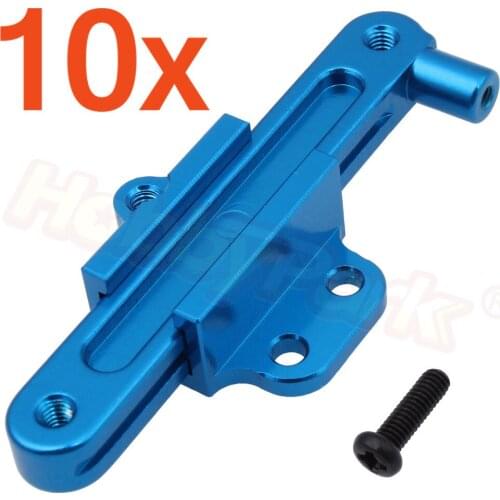 10x Aluminum Steering Servo Saver Complete Rack & Bar 0010 For WLtoys 12428 12423 1/12 Scale RC Car Crawler Short Course Truck
