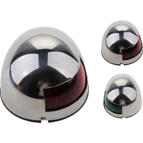 12V Boat LED Navigation Light Red Marine S.S316 Starboard Caution Light