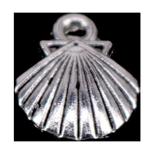 20Pcs Mixed Tibtan Silver Shell Charms Pendants for DIY Jewelry Making Accessories Christmas Gift Shipping 11X13mm