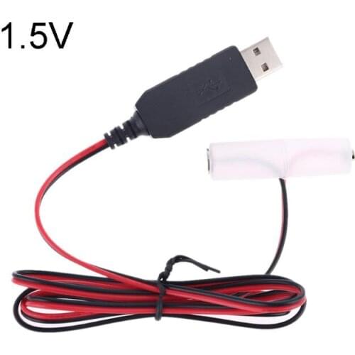 300cm LR6 AA Battery USB Power Supply Adapter Cable Replace 1 to 4pcs AA Battery T3LB