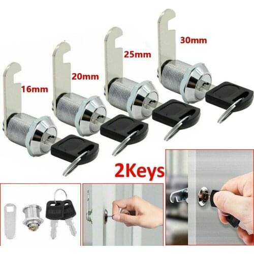 5PC/Set 16/20/25/30mm Cam Mailbox Lock Door Closing Lever With Keys Barrel Drawer Cabinet Mail Box Locker Cupboard